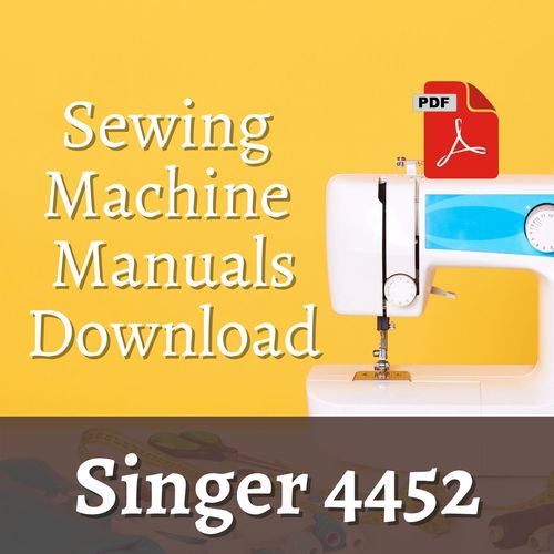 Product picture  singer 4452 sewing machine user and service manual