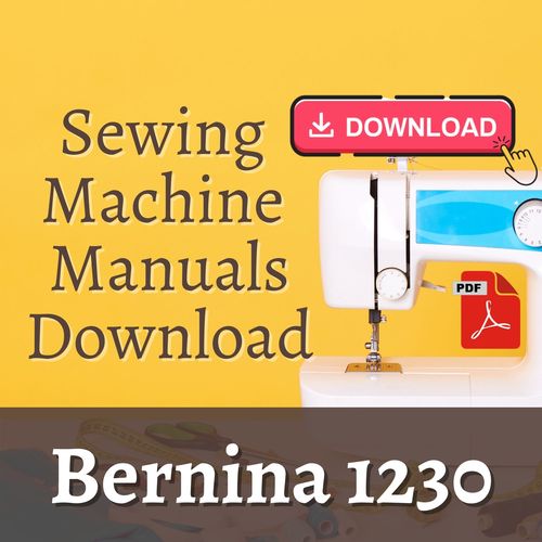 Product picture Bernina 1230 Instruction, User, Owners & Service manual